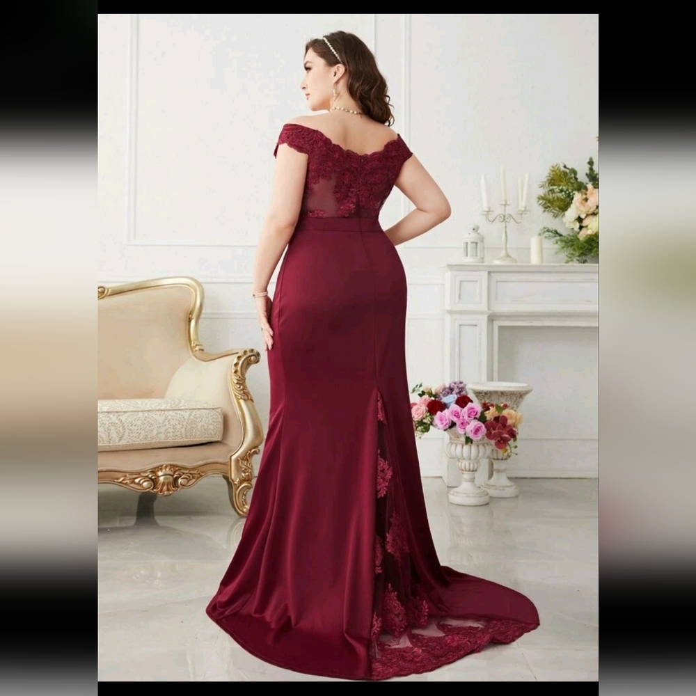 Shein dress 2Xl red or burgadi - Picture 1 of 2